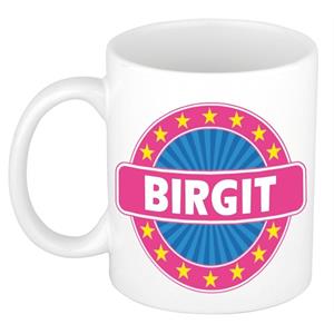 Bellatio Birgit naam koffie mok / beker 300 ml - namen mokken