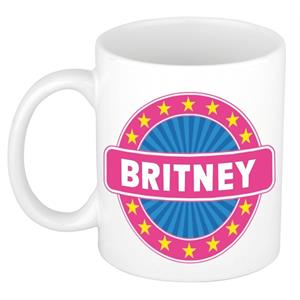 Bellatio Britney naam koffie mok / beker 300 ml - namen mokken