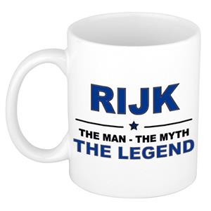 Bellatio Naam cadeau Rijk - The man, The myth the legend koffie mok / beker 300 ml - naam/namen mokken - Cadeau voor o.a verjaardag/ vaderdag/ pensioen/ geslaagd/ bedankt