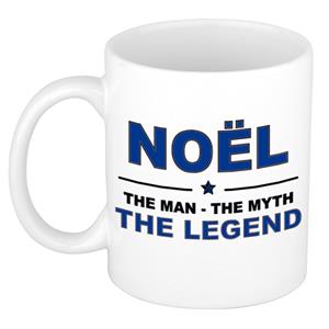 Bellatio Naam cadeau Noel - The man, The myth the legend koffie mok / beker 300 ml - naam/namen mokken - Cadeau voor o.a verjaardag/ vaderdag/ pensioen/ geslaagd/ bedankt