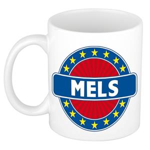 Bellatio Mels naam koffie mok / beker 300 ml - namen mokken