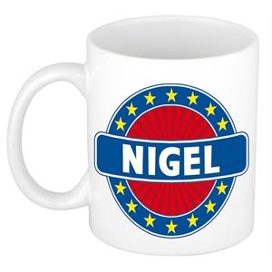 Bellatio Nigel naam koffie mok / beker 300 ml - namen mokken