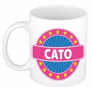 Bellatio Cato naam koffie mok / beker 300 ml - namen mokken