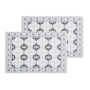 Secret De Gourmet Set van 4x stuks placemats mozaiek - vinyl - 45 x 30 cm - Onderleggers