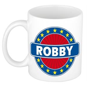 Bellatio Robby naam koffie mok / beker 300 ml - namen mokken