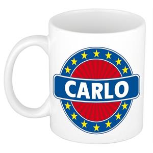 Bellatio Carlo naam koffie mok / beker 300 ml - namen mokken
