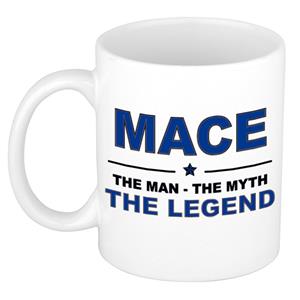 Bellatio Naam cadeau Mace - The man, The myth the legend koffie mok / beker 300 ml - naam/namen mokken - Cadeau voor o.a verjaardag/ vaderdag/ pensioen/ geslaagd/ bedankt