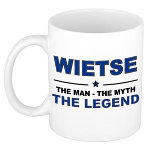 Bellatio Naam cadeau Wietse - The man, The myth the legend koffie mok / beker 300 ml - naam/namen mokken - Cadeau voor o.a verjaardag/ vaderdag/ pensioen/ geslaagd/ bedankt