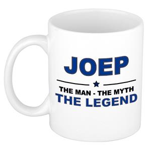 Bellatio Naam cadeau Joep - The man, The myth the legend koffie mok / beker 300 ml - naam/namen mokken - Cadeau voor o.a verjaardag/ vaderdag/ pensioen/ geslaagd/ bedankt