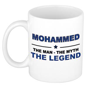 Bellatio Naam cadeau Mohammed - The man, The myth the legend koffie mok / beker 300 ml - naam/namen mokken - Cadeau voor o.a verjaardag/ vaderdag/ pensioen/ geslaagd/ bedankt