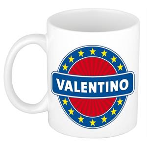 Bellatio Valentino naam koffie mok / beker 300 ml - namen mokken