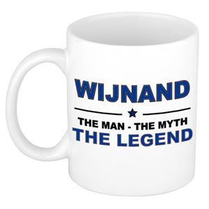 Bellatio Naam cadeau Wijnand - The man, The myth the legend koffie mok / beker 300 ml - naam/namen mokken - Cadeau voor o.a verjaardag/ vaderdag/ pensioen/ geslaagd/ bedankt