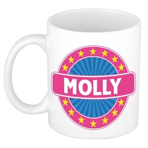 Bellatio Molly naam koffie mok / beker 300 ml - namen mokken