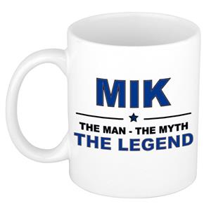 Bellatio Naam cadeau Mik - The man, The myth the legend koffie mok / beker 300 ml - naam/namen mokken - Cadeau voor o.a verjaardag/ vaderdag/ pensioen/ geslaagd/ bedankt