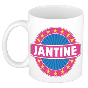 Bellatio Jantine naam koffie mok / beker 300 ml - namen mokken