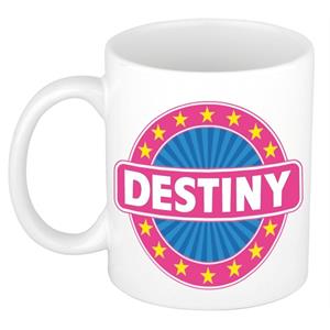 Bellatio Destiny naam koffie mok / beker 300 ml - namen mokken