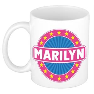 Bellatio Marilyn naam koffie mok / beker 300 ml - namen mokken