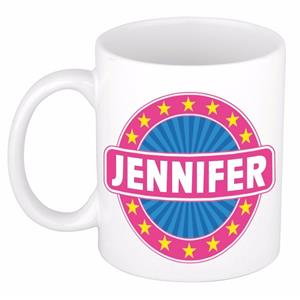Bellatio Jennifer naam koffie mok / beker 300 ml - namen mokken