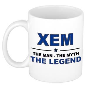 Bellatio Naam cadeau Xem - The man, The myth the legend koffie mok / beker 300 ml - naam/namen mokken - Cadeau voor o.a verjaardag/ vaderdag/ pensioen/ geslaagd/ bedankt