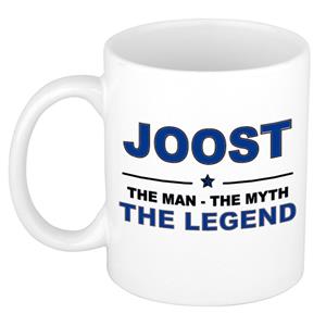 Bellatio Naam cadeau Joost - The man, The myth the legend koffie mok / beker 300 ml - naam/namen mokken - Cadeau voor o.a verjaardag/ vaderdag/ pensioen/ geslaagd/ bedankt