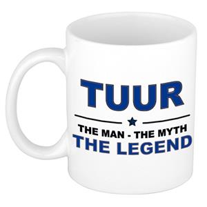 Bellatio Naam cadeau Tuur - The man, The myth the legend koffie mok / beker 300 ml - naam/namen mokken - Cadeau voor o.a verjaardag/ vaderdag/ pensioen/ geslaagd/ bedankt