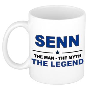 Bellatio Naam cadeau Senn - The man, The myth the legend koffie mok / beker 300 ml - naam/namen mokken - Cadeau voor o.a verjaardag/ vaderdag/ pensioen/ geslaagd/ bedankt