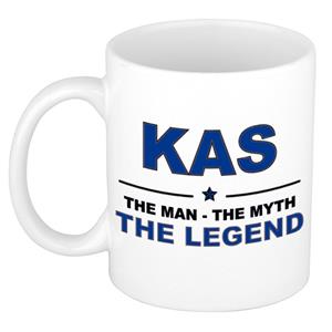 Bellatio Naam cadeau Kas - The man, The myth the legend koffie mok / beker 300 ml - naam/namen mokken - Cadeau voor o.a verjaardag/ vaderdag/ pensioen/ geslaagd/ bedankt