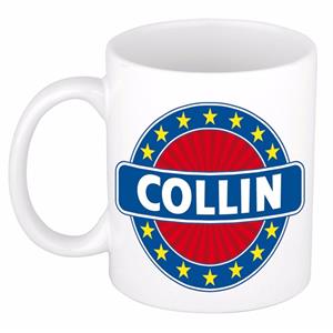 Bellatio Collin naam koffie mok / beker 300 ml - namen mokken