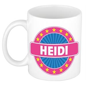 Bellatio Heidi naam koffie mok / beker 300 ml - namen mokken