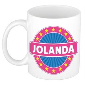 Bellatio Jolanda naam koffie mok / beker 300 ml - namen mokken