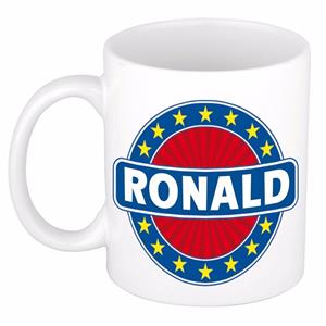 Bellatio Ronald naam koffie mok / beker 300 ml - namen mokken