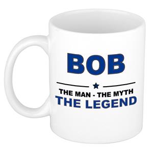 Bellatio Naam cadeau Bob - The man, The myth the legend koffie mok / beker 300 ml - naam/namen mokken - Cadeau voor o.a verjaardag/ vaderdag/ pensioen/ geslaagd/ bedankt