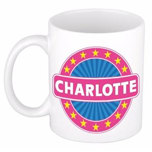 Bellatio Charlotte naam koffie mok / beker 300 ml - namen mokken