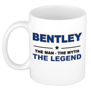 Bellatio Naam cadeau Bentley - The man, The myth the legend koffie mok / beker 300 ml - naam/namen mokken - Cadeau voor o.a verjaardag/ vaderdag/ pensioen/ geslaagd/ bedankt