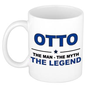 Bellatio Naam cadeau Otto - The man, The myth the legend koffie mok / beker 300 ml - naam/namen mokken - Cadeau voor o.a verjaardag/ vaderdag/ pensioen/ geslaagd/ bedankt