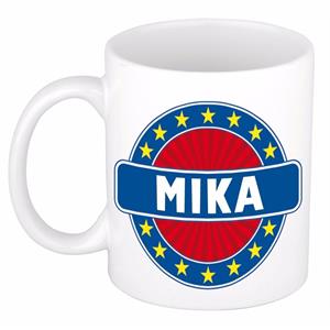 Bellatio Mika naam koffie mok / beker 300 ml - namen mokken