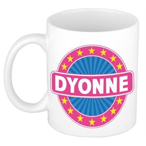 Bellatio Dyonne naam koffie mok / beker 300 ml - namen mokken
