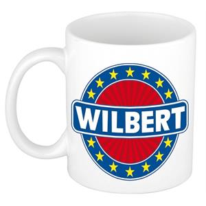 Bellatio Wilbert naam koffie mok / beker 300 ml - namen mokken