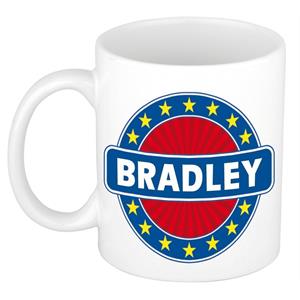 Bellatio Bradley naam koffie mok / beker 300 ml - namen mokken