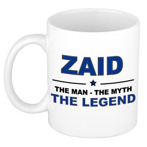 Bellatio Naam cadeau Zaid - The man, The myth the legend koffie mok / beker 300 ml - naam/namen mokken - Cadeau voor o.a verjaardag/ vaderdag/ pensioen/ geslaagd/ bedankt