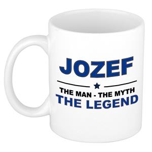 Bellatio Naam cadeau Jozef - The man, The myth the legend koffie mok / beker 300 ml - naam/namen mokken - Cadeau voor o.a verjaardag/ vaderdag/ pensioen/ geslaagd/ bedankt