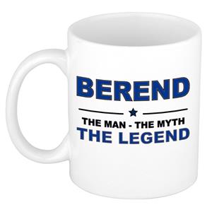 Bellatio Naam cadeau Berend - The man, The myth the legend koffie mok / beker 300 ml - naam/namen mokken - Cadeau voor o.a verjaardag/ vaderdag/ pensioen/ geslaagd/ bedankt