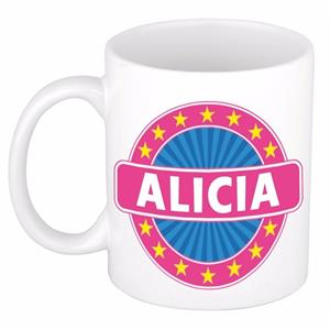 Bellatio Alicia naam koffie mok / beker 300 ml - namen mokken