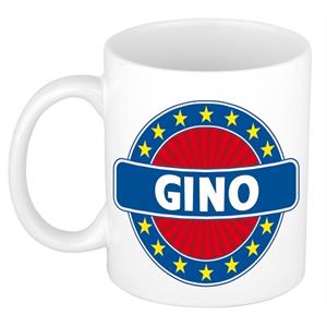 Bellatio Gino naam koffie mok / beker 300 ml - namen mokken