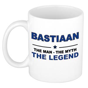 Bellatio Naam cadeau Bastiaan - The man, The myth the legend koffie mok / beker 300 ml - naam/namen mokken - Cadeau voor o.a verjaardag/ vaderdag/ pensioen/ geslaagd/ bedankt