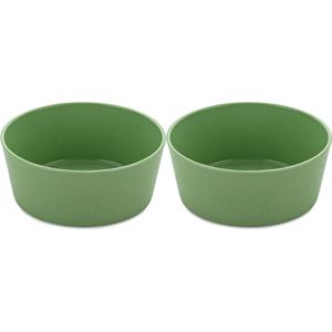 KOZIOL Schale »Connect Bowl Nature Leaf Green, 890 ml«, Kunststoff-Holz-Mix, stapelbar