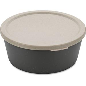 KOZIOL Schale »Connect Bowl Nature Ash Grey, 400 ml«, Kunststoff-Holz-Mix, stapelbar