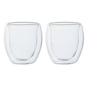 Cosy and Trendy Set Van 2x Dubbelwandige Espresso/koffieglaasjes 80 Ml - Koffie- En Theeglazen