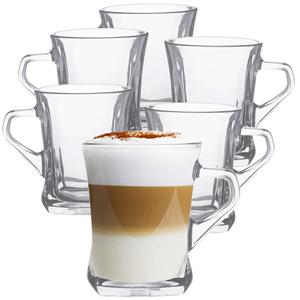 Altom Design Luxe Latte Macchiato - Koffieglazen - Cappuccino Glazen - Cappuccino Kop atte Glazen - 250 Ml et Van 6