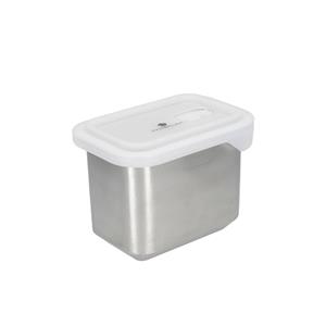 MasterClass All-in-One Lunchbox aus Edelstahl mit Deckel, geeignet für Mikrowelle, Backofen und Gefrierschrank, 1 L